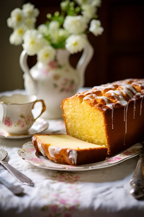 Soft, golden lighting bathes this loaf of pound cake in timeless allure. The vintage porcelain cake stand adds a touch of sophistication, while the refined tea setting with delicate lace and Earl Grey tea elevates the experience. It's the essence of timeless elegance and the joy of a classic dessert. Savor the moment! ☕📸 Don't miss out – follow for more culinary delights! #PoundCakePerfection #TimelessTreats #FollowForMore #Photography #Food #Dessert Elegant Food Photography, Loaf Cake Photography, Rakhi Shoot, Food Photography Cake, Porcelain Cake Stand, Tea Setting, Porcelain Cake, Elegant Food, Buttercream Cake Decorating