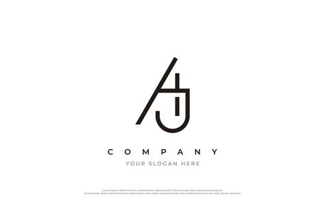 Aj Name Logo, Aj Logo Design Letter, Aj Logo Design, Aj Monogram, Aadivasi Name Logo, Ja Logo, Aj Logo, Photography Name Logo, Timeless Logo Design