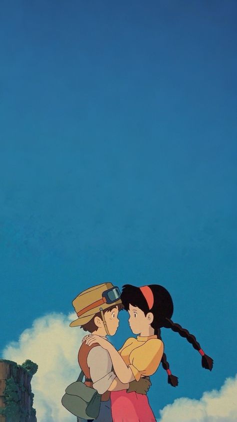 When The Wind Rises Wallpaper, Laputa Castle In The Sky Wallpapers, Castle In The Sky Painting, Pazu And Sheeta Castle In The Sky, Ghibli Studios Aesthetic, Laputa Wallpaper, Studio Ghibli Castle In The Sky, Studio Ghibli Background Wallpapers, Castle In The Sky Fanart