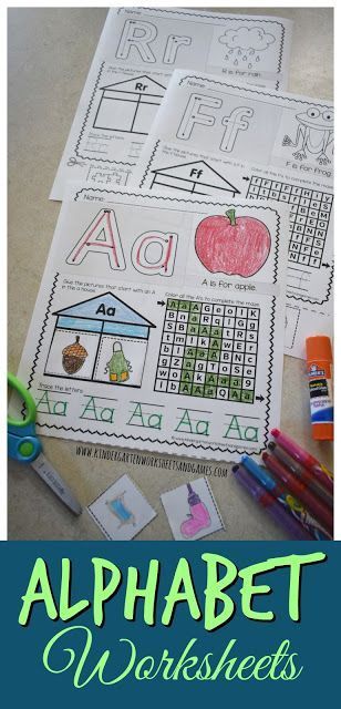 FREE Alphabet Worksheets - these super cute free printable worksheets for kids are perfect for helping preschool, prek, kindergarten, and first grade to make their letters with color /cut / paste to strengthen fine motor skills, alphabet lazes, simple alphabet sentence and identify beginning word sound too. Free Alphabet Worksheets, Simple Alphabet, Alphabet Worksheets Kindergarten, Homework Helpers, Homeschool Worksheets, Alphabet Kindergarten, Chicka Chicka, Kindergarten Ela, Kids Worksheets Printables