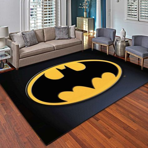 Batman Rug, Batman Signal, Batman Decor, Batman Symbol, Carpet Rugs, The Way Home, Livingroom Rug, Rug Living Room, Bedroom Carpet