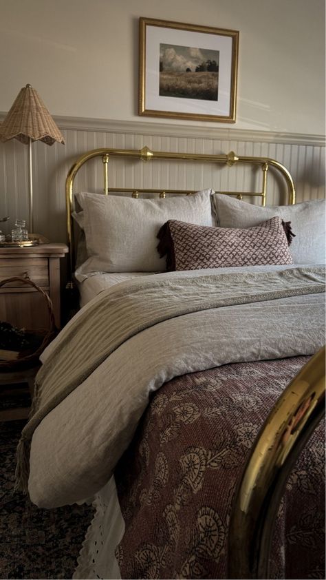 Amazon.com: Utopia Bedding Cotton … curated on LTK Bedroom Beadboard Walls, Bedroom Beadboard, Vintage Brass Bed, Charleston Bedroom, Modern Cottage Bedroom, Beadboard Walls, Twin Sized Bed, Vintage Mood Board, Spare Room Office