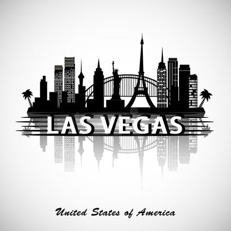 Las Vegas Skyline. Las Vegas city Skyline design #Sponsored , #Paid, #Paid, #Vegas, #city, #Skyline, #Las Las Vegas Buildings, City Outline, Las Vegas Skyline, Vegas Skyline, Homecoming Ideas, Skyline Design, Las Vegas City, City Logo, City Design