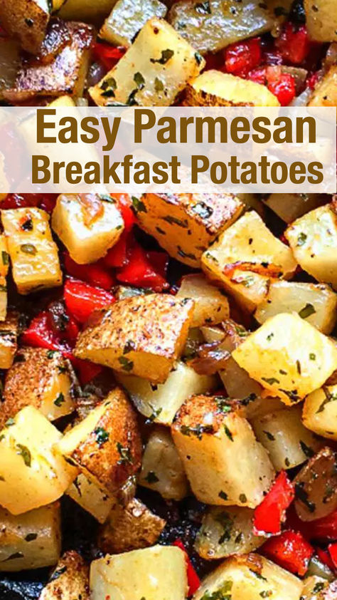 First, there's St Patrick's Day, then Easy Parmesan Breakfast Potatoes are a delicious and satisfying morning dish that combines tender potatoes with savory Parmesan cheese for a flavorful breakfast treat. Diced potatoes are seasoned with a blend of herbs and spices, then roasted until golden and crispy on the outside and soft on the inside. Brunch Potatoes, Recipes With Parmesan Cheese, Quick Easy Lunch, Crispy Waffle, 2024 Recipes, Breakfast Potatoes, Diced Potatoes, Potato Side Dishes, Food Breakfast