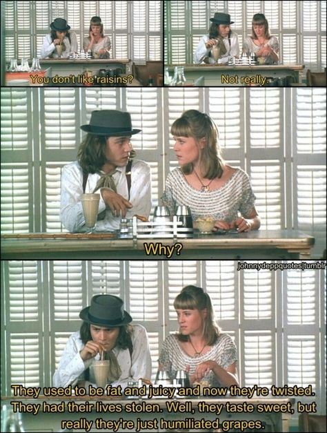 Benny and Joon. This movie makes me so happy!!! Benny And Joon, Full Quote, Movies Quotes Scene, Mary Stuart, Lights Camera Action, Movie Lines, Film Quotes, Tv Quotes, Film Books