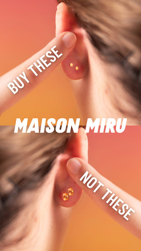 Meet the Maison Miru Nap Earrings®. Flat back earrings ACTUALLY durable for 24/7 wear. Nap Earrings, Maison Miru, Celestial Crystal, Cool Ear Piercings, Gender Free, Flat Back Earrings, Pictures Ideas, Timeless Jewelry, Womens Casual