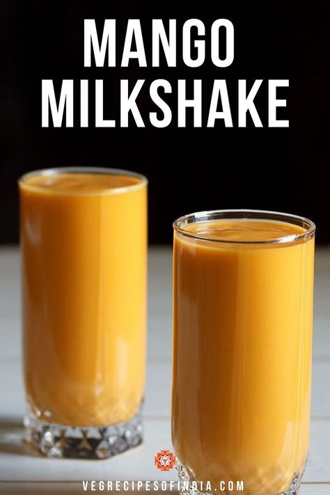 Fruit Shakes Recipes, Mango Shake, Milkshake Recipe Easy, Healthy Summer Drinks, Mango Milkshake, Indian Drinks, Lawrence Taylor, Drinks Recipe, Vitamix Recipes