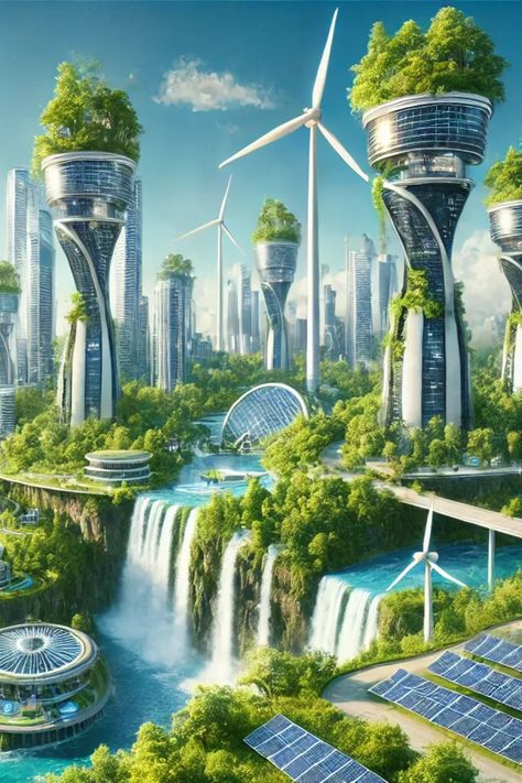 Save this incredible vision of a sustainable future! This futuristic eco utopia showcases towering structures adorned with greenery, clean energy solutions like wind turbines and solar panels, and a lush landscape designed for eco-friendly living. Explore more inspiring eco-friendly landscapes and sustainable design ideas on our board Eco Utopias: Landscapes & Sustainable Futures. Like what you see? Pin and save for future inspiration! 🌿✨

Free Downloads Online: Slaacr.com Sustainable City Model, Minecraft Solar Panel, Eco Utopia, Leaf Ward, Eco Futurism, Future Utopia, Earthship Home Plans, Futuristic City Utopia, Futuristic Places