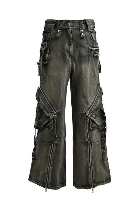 Cargo Denim Pants, Utility Wear, Clothing Line Ideas, Male Fits, Custom Pants, Punk Style Outfits, Line Ideas, Reference Clothes, Denim Jacket With Fur