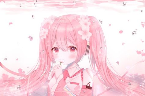 Hatsune Miku < Sakura > {Vocaloid} Sakura Miku, 90s Wallpaper Hip Hop, Whatsapp Wallpaper, Kawaii Wallpaper, Cute Backgrounds, Computer Wallpaper, Anime Inspired, Wallpaper Pc, Anime Kawaii