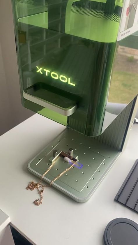 Check out this video This xtool f1 has changed my permanent jewelry business! Alot of request for a personalize piece  from Vanessa Murphy Permanent Jewelry Desk, Permanent Jewelry Display Table, Permanent Jewelry Booth Set Up, Permanent Jewelry Business, Xtool F1, Jewelry Display Booth, Jewelry Table Display, Jewelry Store Displays, Jewelry Booth