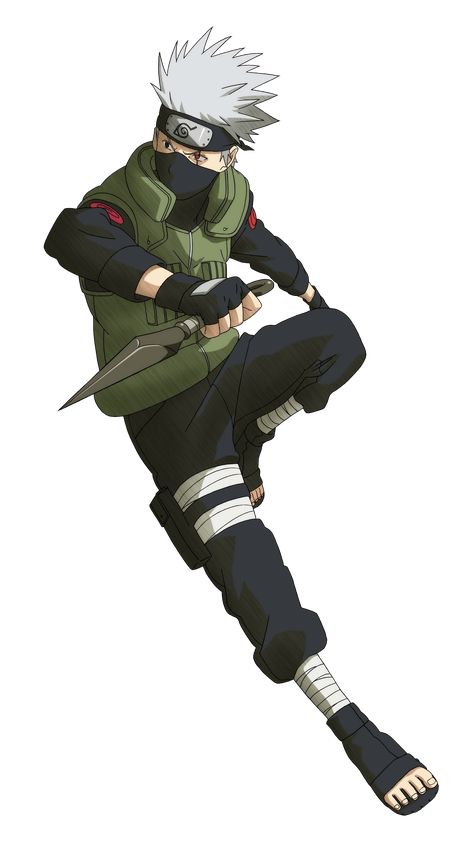 Kakashi Hatake render 2 [Ultimate Ninja Heroes 2] by maxiuchiha22 on DeviantArt Kakashi Hatake Full Body Picture, Kakashi Concept Art, Kakashi Hatake Official Art, Ninja Character Design Naruto, Kakashi Hatake Digital Art, Manga Black And White, Kakashi Tattoo, Kid Kakashi, Kakashi Anbu