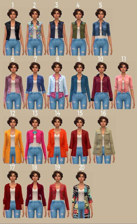 My Sims, Army Jacket, A Jacket, Ts4 Cc, Sims 4 Cc, Maxis Match, Sims 4 Mods, Denim Jackets, Accessories Jacket