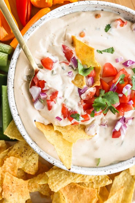 5-Minute Warm Queso Dip With Cottage Cheese Cottage Cheese Whip, Cottage Cheese Queso Dip, Cheese Queso Dip, Cottage Cheese Queso, Taco Spice Blend, Cottage Cheese Dips, Cheese Queso, Queso Recipe, Cottage Cheese Recipes