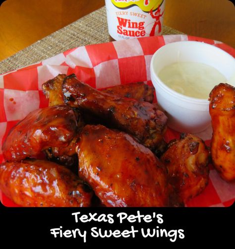 For the Wing - It's all about the wing! Texas Pete Wing Sauce Recipe, Honey Mustard Wings, Wing Sauce Recipe, Teriyaki Wings, Texas Pete, Dipping Sauces For Chicken, Wing Sauce Recipes, Lemon Pepper Wings, Buffalo Wing Sauce