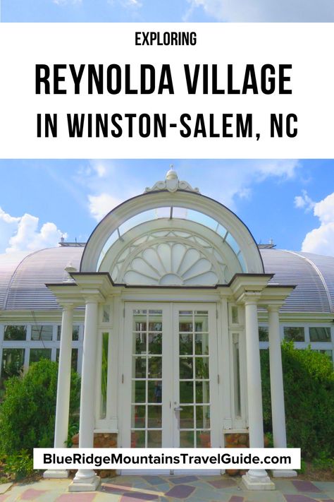 Exploring Reynolda Village in Winston Salem NC, including history and info on all the best restaurants, shops, and other must-see highlights. | shops at reynolda village | reynolda library | reynolda manor library | village tavern in reynolda village | reynolda village restaurants | reynolda church | reynolda house | reynolda gardens | best things to do in winston salem nc | attractions in winston salem | what to do in winston salem | winston salem attractions | via @greenglobaltrvl Manor Library, Reynolda Village, Village Tavern, Reynolda House, Places To Visit In Usa, Wake Forest University, North Carolina Travel, Sunken Garden, Great Works Of Art