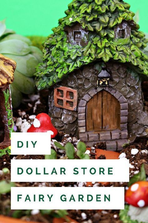 15 MINUTE DOLLAR STORE FAIRY GARDEN PEDESTAL #crafts #fairygarden #dollarstorecrafts Dollar Store Fairy Garden, Garden Pedestal, Kids Fairy Garden, Indoor Fairy Gardens, Jardim Diy, Fairy Garden Furniture, Fairy House Diy, Fairy Garden Crafts, Fairy Garden Designs