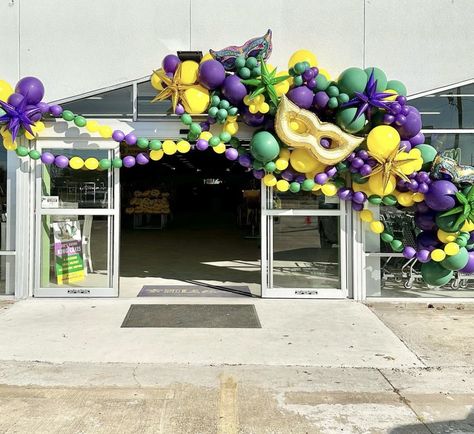 Mardi Gras Ball Decorations Table Settings, Mardi Gras Balloons, Mardi Gras Balloon Arch, Balloon Hoop, Mardi Grad, Mardi Gras Ball, Masquerade Party Decorations, Disco Party Decorations, Carnival Theme