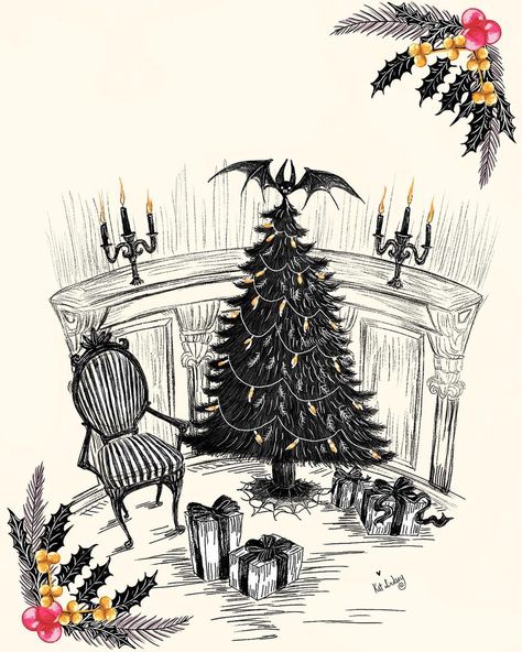 Christmas Lockscreen, Scary Christmas, Last Day To Order, Christmas Horror, Halloween Props Diy, Creepy Christmas, Xmas Wallpaper, Dark Christmas, Christmas Tree Art