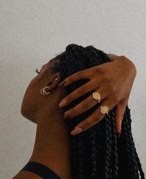 Luxury Tumblr, See Me, Braids, Tumblr, Ring, Gold, Black, Plaits