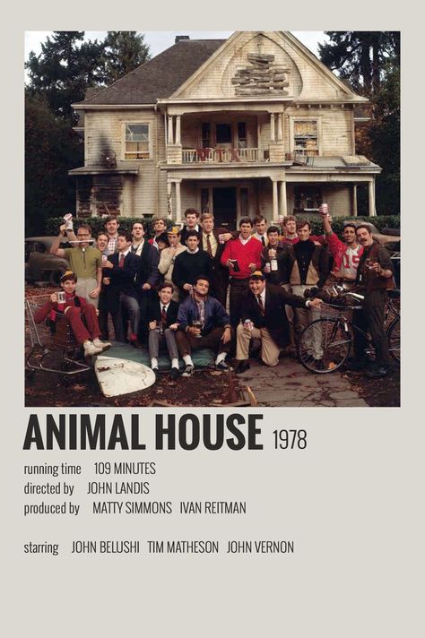 Animal House Movie Poster, Music Wall Collage, Animal House Movie, Apex Twin, Big Family Christmas, National Lampoon's Animal House, Movie Polaroids, Beautiful Movies, Poster Polaroid