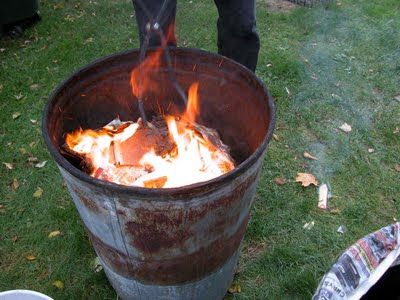 have a fire in a metal garbage can. Spencer Core, Upcycled Fire Pit, Jericho Rose, Burn Barrel, Trailer Park Trash, Crab Spider, Feast Of Tabernacles, Dream Tea, Cool Fire Pits