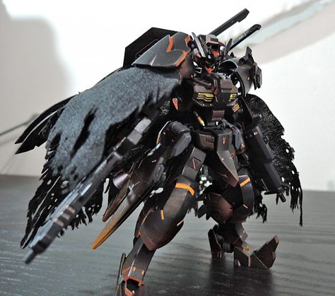 HG 1/144 Gundam Astaroth - Customized Build Modeled by  紙白 Gundam Astaroth, Black Instagram, Gundam Astray, Mecha Suit, Gundam Toys, Gundam Mobile Suit, Mech Suit, Gundam Custom Build, Cool Robots