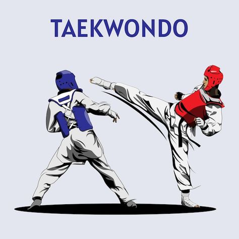 Competition Illustration, Korea Wallpaper, Tae Kwon Do, Sports Templates, Two Boys, Cat Air, Sports Training, Gym Training, Sports Design