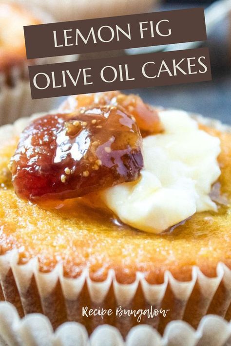 Lemon Fig Olive Oil Cake + Easy Homemade Vanilla Fig Jam Recipe Olive Oil Cakes, Oil Cake Recipe, Olive Oil Cake Recipe, Fig Jam Recipe, Oil Cake, Olive Oil Cake, Cake Easy, Light Desserts, Fig Jam