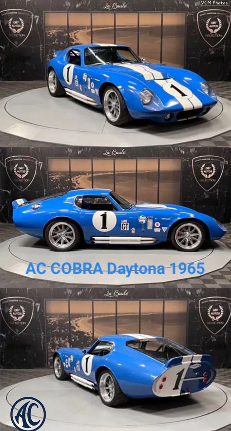 #Ac Cobra Daytona(1965) Shelby Daytona Coupe, Cobra Daytona, Ford Shelby Cobra, Shelby Daytona, Classic Car Garage, Mustang Wallpaper, Slammed Cars, Daytona Coupe, Ford Mustang Cobra