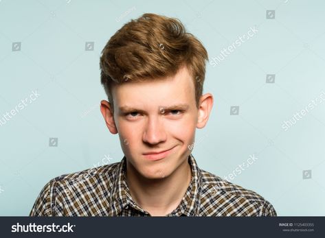 Smug Smile Man Self Satisfied Smirk Stock Photo 1125403355 | Shutterstock Smirking Face Reference, Cocky Smirk Reference, Smug Drawing Reference, Smirk Smile Drawing, Smug Smile Reference, Smirking Expression, Smug Expression Reference, Screaming Facial Expression, Smug Face Reference