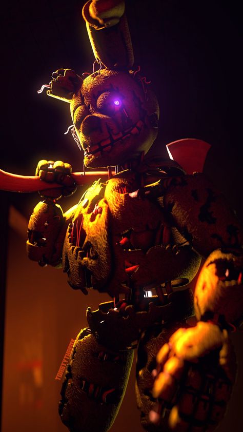 Springtrap Model, Fnaf Cupcake, Fnaf Cupcakes, 3d Posters, Spring Trap, Miss The Old Days, 1366x768 Wallpaper Hd, Fnaf Jumpscares, Decorating Room