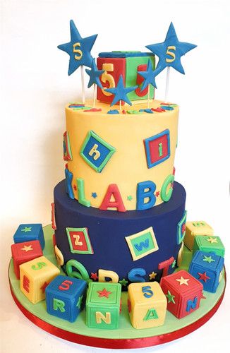 Abc Cake Ideas, Alphabet Birthday Cake, 123 Cake, Alphabet Birthday Parties, Abc Cake, Alphabet Birthday, Alphabet Cake, Baptism Cake, 1st Birthday Cake