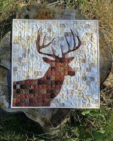 Reverse applique deer quilt Moose Quilt, Deer Quilt, Heart Quilt Pattern, Nancy Zieman, Light Quilt, Blog Art, Picture Quilts, Reverse Applique, Animal Quilts