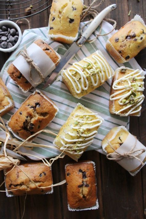 Mini Loaf Cakes, Mini Loaves, Mini Loaf Pan, Chocolate Chip Banana, Lemon Poppy, Mini Loaf, Loaf Recipes, Banana Chips, Banana Chocolate Chip