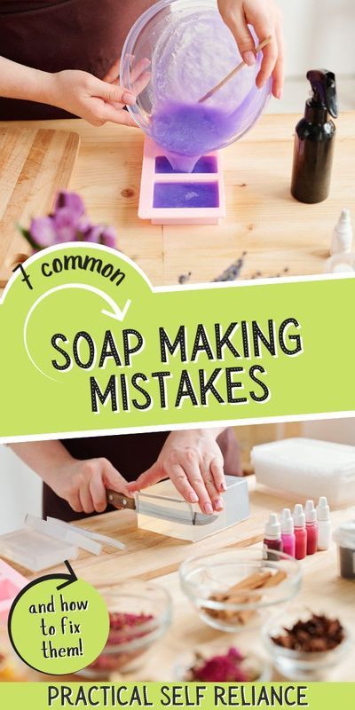 There are few things that say “DIY lifestyle” more than making your own soap. Why then, is soap making so intimidating? If you can follow a recipe, you can make your very own soap. Follow these simple tips to avoid common soap making mistakes, and you can make the perfect batch of soap the on your very first try. How To Make Bath Soap, Diy Homemade Soap Recipes, Diy Soap Designs, How To Start A Soap Making Business, Diy Soap Bars For Beginners Recipes, How To Make Soap Bars For Beginners, Bar Soap Making, Beginner Soap Making Recipes, Soap Topping Ideas