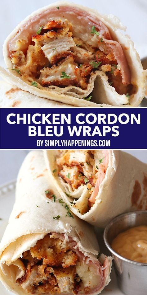 Crispy Chicken Strips, Ham Wraps, Honey Ham, Flour Tortilla, July Recipes, Lost 100 Pounds, Chicken Cordon, Chicken Cordon Bleu, Chicken Strips