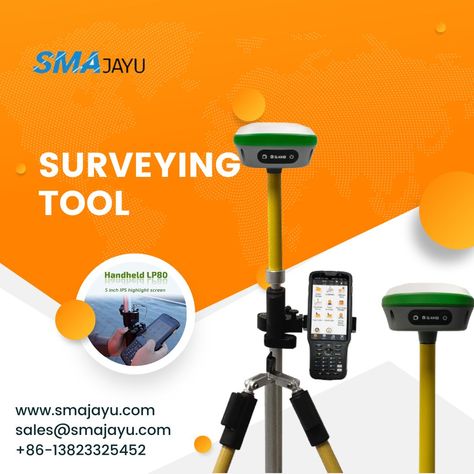 #GNSS #Surveying #System, consists of R26 #RTK surveying #system and R26 RTK base station. Double R26 RTK GNSS #receiver included, which enables the system to #pinpoint #measurement and reference #locations in a timely and accurate manner. This #Survey system is mainly for #construction and #geodetic surveys or #layout planning. Land Survey, Surveying Equipment, Land Surveyors, Land Surveying, Software, Layout, Electronics, Quick Saves, Design