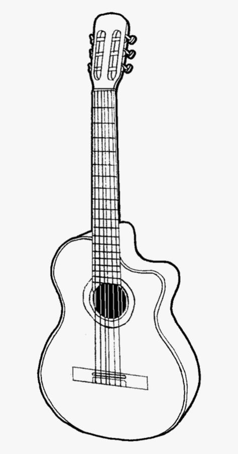 Guitar Art Drawing, Sketch Guitar, Drawing Guitar, Acoustic Guitar Art, Guitar Sketch, Guitar Tattoo Design, Musical Instruments Drawing, Landscape Pencil Drawings, Guitar Vector