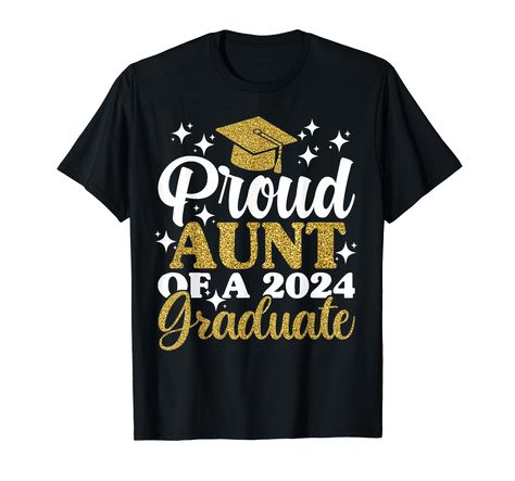 PRICES MAY VARY. Get Your Aunt the Perfect Graduation Apparel with Our Fun Diploma Graphic Design Apparel for Women - Ideal Costume for Aunts During Graduation Announcement. Proudly Match with Your Niece or Nephew on Their Graduation Day with Our Cool Graduation Family Matching Apparel - Ideal Costume for Girls and Women during Primary, Middle School, High School, or College Graduation Occasion! Lightweight, Classic fit, Double-needle sleeve and bottom hem Graduation Wear, Proud Aunt, Senior Party, 2024 Graduate, Aunt T Shirts, Graduation Design, College Graduate, Graduation Outfits, 2024 Graduation