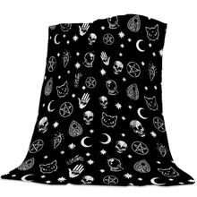 goth blanket – Buy goth blanket with free shipping on AliExpress Couch Blankets, Skull Moon, Cheap Blankets, Modern Style Living Room, Warm Decor, Blanket Bed, Star Blanket, Warm Home, Microfiber Blanket