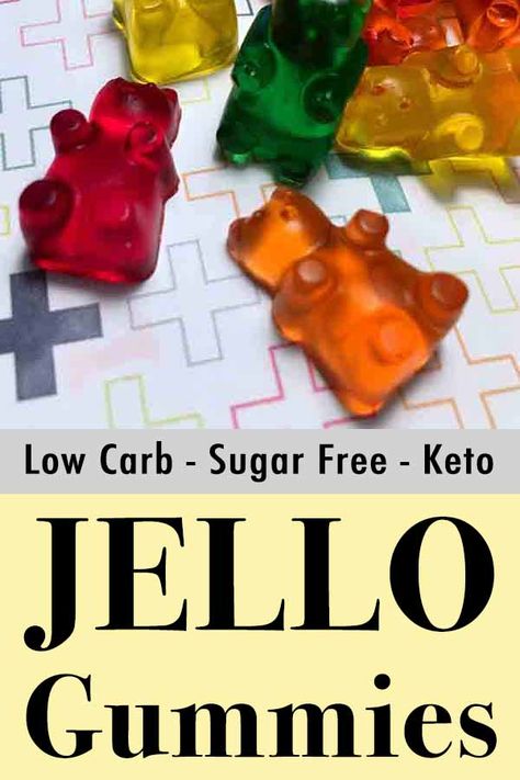 These Keto gummy bears have zero carbs, so they make great low carb treats.  And you can eat all the sugar free gummies that you like, with zero guilt. Acai Recipe, Jello Gummies, Jello Squares, Sugar Free Gummies, Keto Jello, Keto Kids, Homemade Gummies, Gummies Recipe, Keto Treats