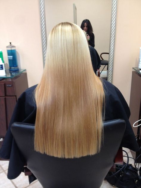 Long Square One Length Cut One Length Hairstyles, Long Length Haircuts, One Length Haircuts, One Length Hair, Long Hair Care, Beautiful Blonde Hair, Haircut Pictures, Hair Trim, Athletic Hairstyles