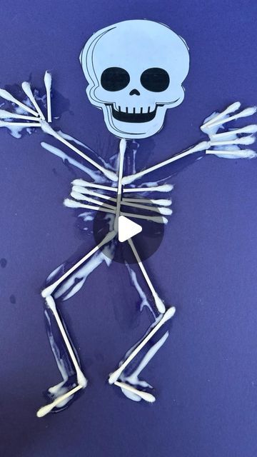 Mama B 🌸 on Instagram: "Save for later or share with a friend who would love this project with their little boo’s👻

#halloween #kids #art #craft #artsandcrafts #kidsartideas #kidsart #kidscrafts #halloweencrafts #mom #momlife #sahm #skeleton #qtip #fun#easy #simple" Q Tip, Save For Later, Kids Art, Fun Easy, Halloween Kids, Art Craft, Halloween Crafts, Mom Life, Art For Kids