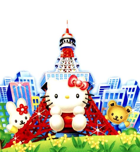 Gotochi Hello Kitty, Hello Kitty Tokyo, Hello Kitty World, Tokyo Tower, Tokyo, Hello Kitty, Tower, Kitty, Novelty Christmas