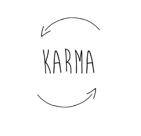 Karma Pictures, Meaning Full Tattoos, Tattoo Karma, Karma Tattoo, Desen Realist, Sharpie Tattoos, Simple Tattoo Designs, Instagram Graphics, Cute Little Tattoos