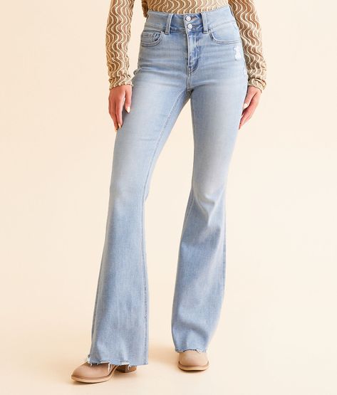 Shop the Flying Monkey High Rise Flare Stretch Jean for Women at Buckle.com. The Buckle carries the latest Flying Monkey products and styles, so come back often. Shop at Buckle.com today! Flying Monkey Jeans, Clothing Pants, Flying Monkey, Accessories Clothing, Women's Jeans, Favorite Jeans, Skirt Pants, Stretch Jeans, Come Back