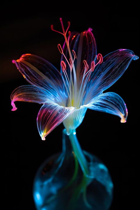 Bioluminescent Flower Glowing Bioluminescence Alien plant 2. High resolution print file. Prints upto 30 x 45 inches. PLEASE NOTE THIS PRODUCT IS FOR DIGITAL DOWNLOAD ONLY! NO PHYSICAL PRINTS WILL BE SHIPPED. Pod Creative artwork is for PERSONAL USE ONLY. DO NOT use our digital art files for reproduction or commercial use or resale in any form. © POD CREATIVE Alien Plants Art, Glow In The Dark Plants, Bioluminescence Plants, Bioluminescence Creatures, Bioluminescence Aesthetic, Bioluminescent Plants, Alien Garden, Alien Flowers, Glowing Plants