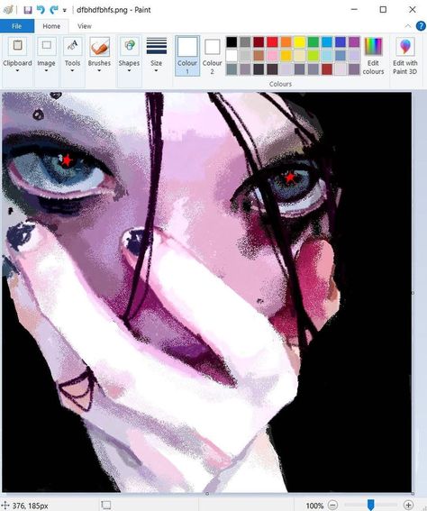 Ms Paint Art Anime, Ms Paint Tips, Puririkaaa Art, Ms Paint Drawings, Study Instagram, Ms Paint, Cat Air, Swag Art, 인물 드로잉