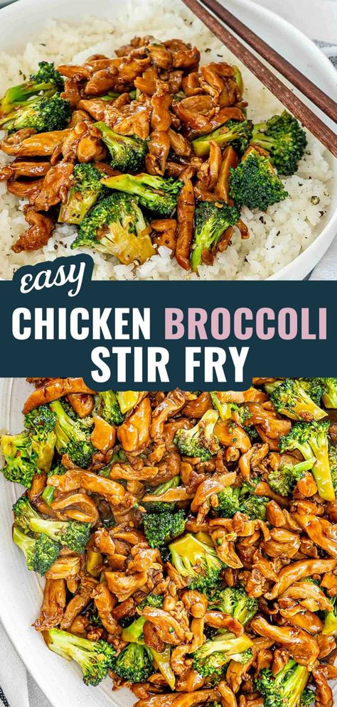 This quick and easy Chicken Broccoli Stir Fry is perfect for busy weeknights! Ready in just 25 minutes, it's a delicious and healthy meal. #ChickenStirFry #QuickMeals #HealthyDinner #WeeknightDinner #StirFryRecipes #EasyCooking Diy Stir Fry, Healthy Stir Fry Recipes, Chicken Stir Fry With Vegetables, Cracker Chicken Casserole, Ritz Cracker Chicken Casserole, Stir Fry Chicken, Chicken Broccoli Stir Fry, Chicken Stir Fry Recipe, Chicken Casserole Recipes